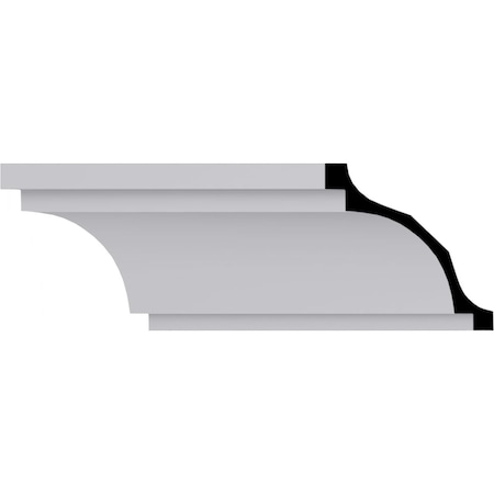 Ekena Millwork 7 3/4"H x 7 3/4"P x 11"F x 94 1/2"L Traditional Crown Moulding MLD08X08X11TR